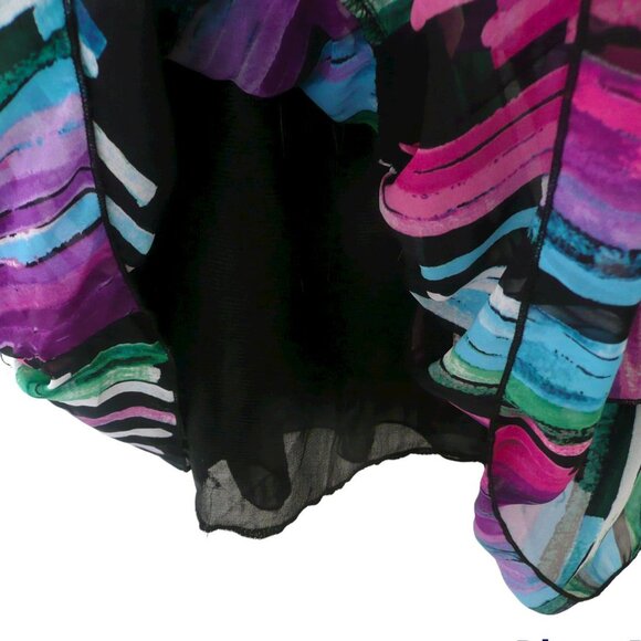 Janette Plus Camisole Top Ruffles Multicolored Adjustable Straps Size 1XL - Picture 6 of 8